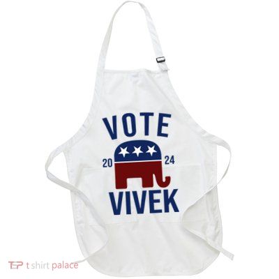 Vote Vivek 2024 Republican Election Full-Length Apron With Pockets