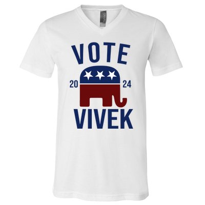 Vote Vivek 2024 Republican Election V-Neck T-Shirt