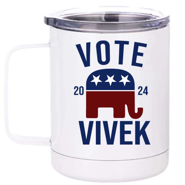 Vote Vivek 2024 Republican Election 12 oz Stainless Steel Tumbler Cup