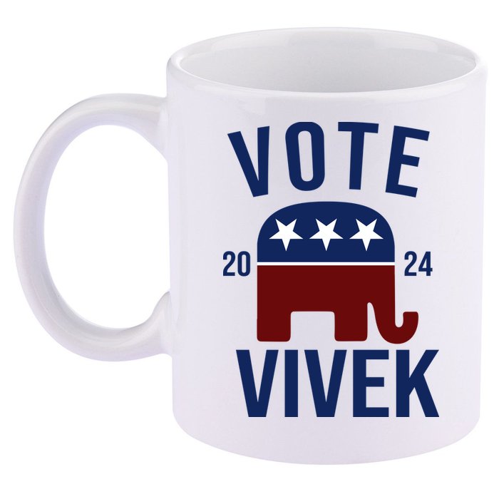 Vote Vivek 2024 Republican Election 11oz C Handle Ceramic Mug
