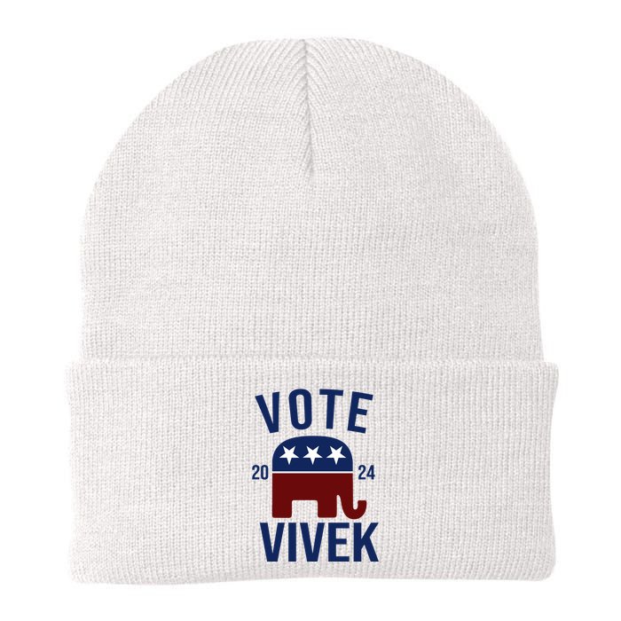 Vote Vivek 2024 Republican Election Knit Cap Winter Beanie