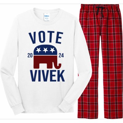 Vote Vivek 2024 Republican Election Long Sleeve Pajama Set