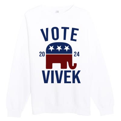 Vote Vivek 2024 Republican Election Premium Crewneck Sweatshirt