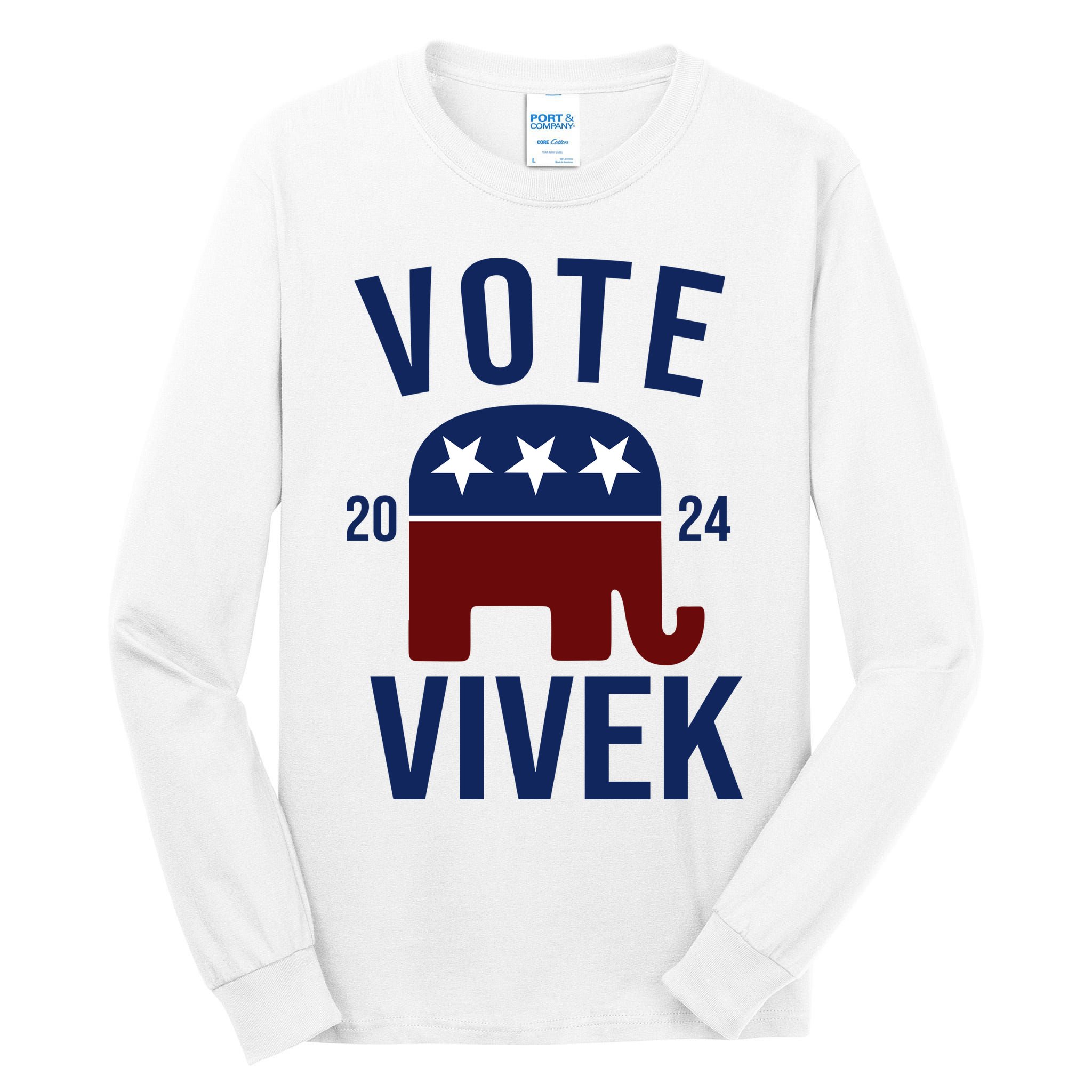 Vote Vivek 2024 Republican Election Tall Long Sleeve T-Shirt