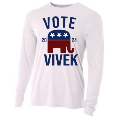 Vote Vivek 2024 Republican Election Cooling Performance Long Sleeve Crew