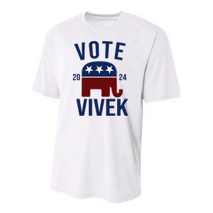 Vote Vivek 2024 Republican Election Youth Performance Sprint T-Shirt