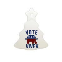 Vote Vivek 2024 Republican Election Ceramic Tree Ornament