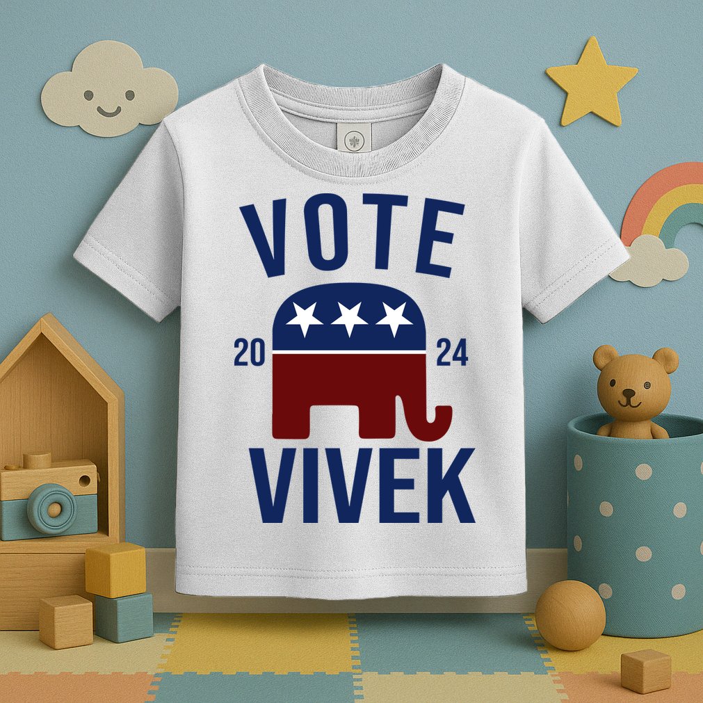 Vote Vivek 2024 Republican Election Toddler T-Shirt