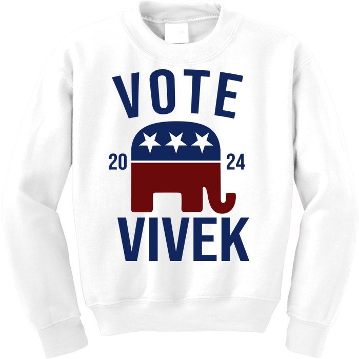 Vote Vivek 2024 Republican Election Kids Sweatshirt