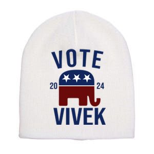 Vote Vivek 2024 Republican Election Short Acrylic Beanie