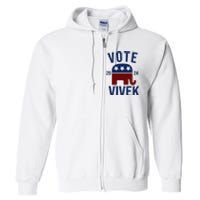 Vote Vivek 2024 Republican Election Full Zip Hoodie