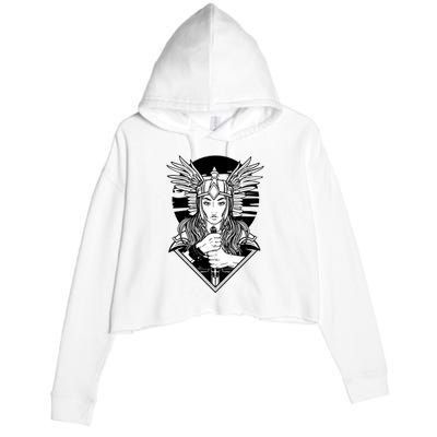 Valkyrie Crop Fleece Hoodie