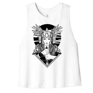 Valkyrie Women's Racerback Cropped Tank