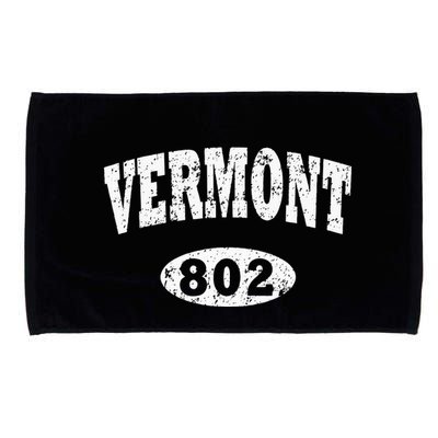 Vermont . Vintage Area Code 802 Microfiber Hand Towel