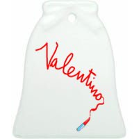 Valentino Ceramic Bell Ornament