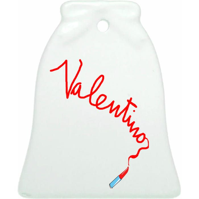 Valentino Ceramic Bell Ornament