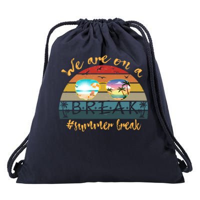 Vacation Vibes And Beach Lovers Funny Gift Drawstring Bag