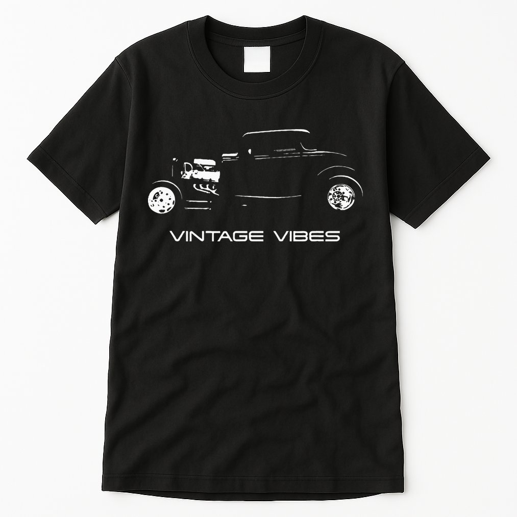Vintage Vibes Automotive Nostalgia Classic Hotrod Car Tall T-Shirt