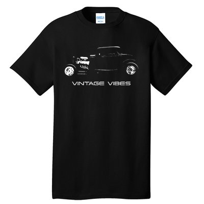 Vintage Vibes Automotive Nostalgia Classic Hotrod Car Tall T-Shirt