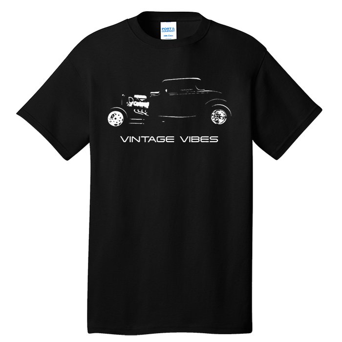 Vintage Vibes Automotive Nostalgia Classic Hotrod Car Tall T-Shirt