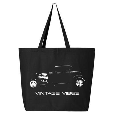 Vintage Vibes Automotive Nostalgia Classic Hotrod Car 25L Jumbo Tote