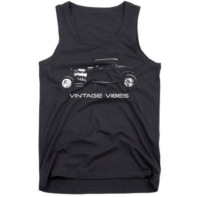 Vintage Vibes Automotive Nostalgia Classic Hotrod Car Tank Top