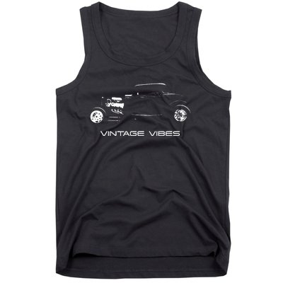 Vintage Vibes Automotive Nostalgia Classic Hotrod Car Tank Top