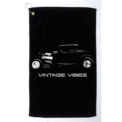 Vintage Vibes Automotive Nostalgia Classic Hotrod Car Golf Towel