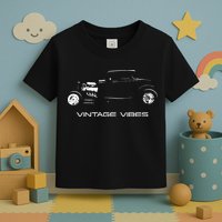 Vintage Vibes Automotive Nostalgia Classic Hotrod Car Toddler T-Shirt
