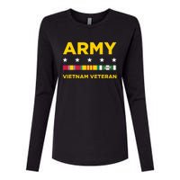 Vietnam Veteran Army Womens Cotton Relaxed Long Sleeve T-Shirt