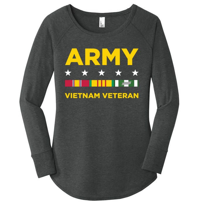 Vietnam Veteran Army Women's Perfect Tri Tunic Long Sleeve Shirt