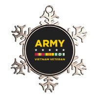 Vietnam Veteran Army Metallic Star Ornament