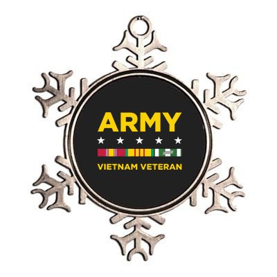 Vietnam Veteran Army Metallic Star Ornament