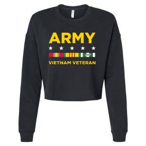 Vietnam Veteran Army Cropped Pullover Crew