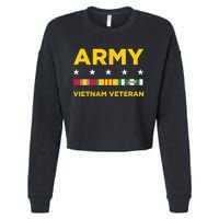 Vietnam Veteran Army Cropped Pullover Crew