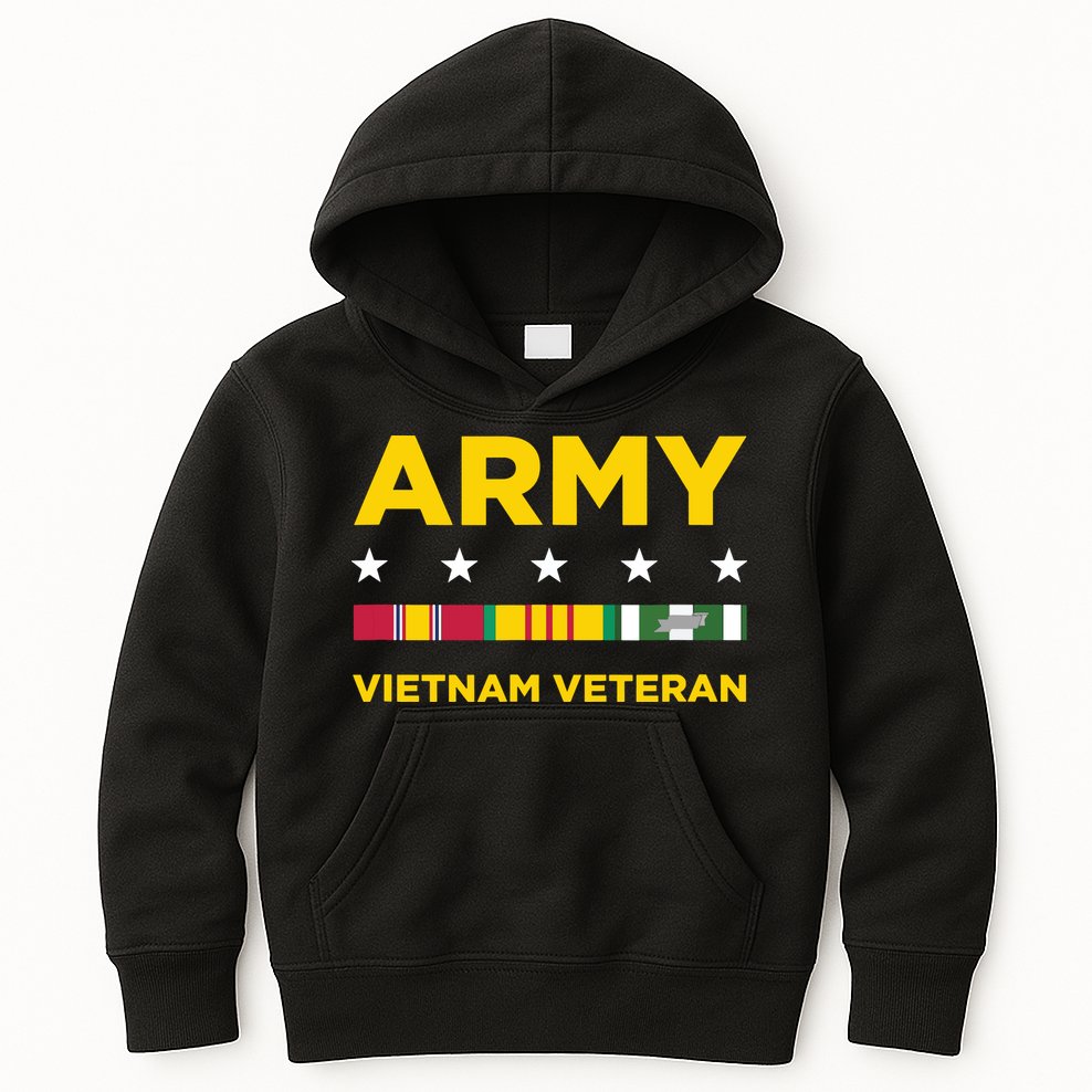 Vietnam Veteran Army Kids Hoodie