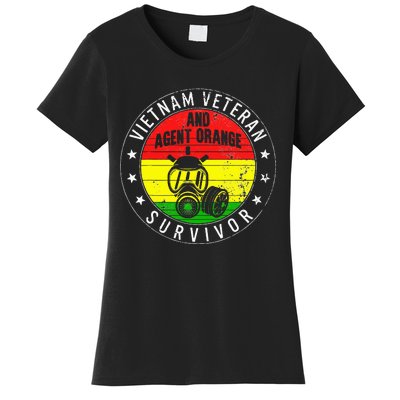 Vietnam Veteran And Orange Agent Survivor Veterans Day Women's T-Shirt