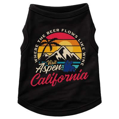 Vintage Visit Aspen California Dumb Dumber Spot Retro Doggie Tank