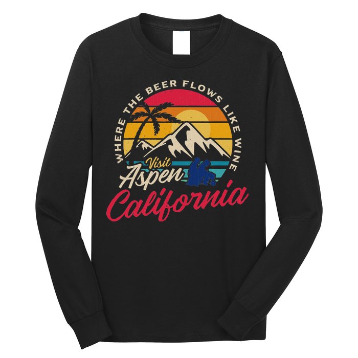 Vintage Visit Aspen California Dumb Dumber Spot Retro Long Sleeve Shirt