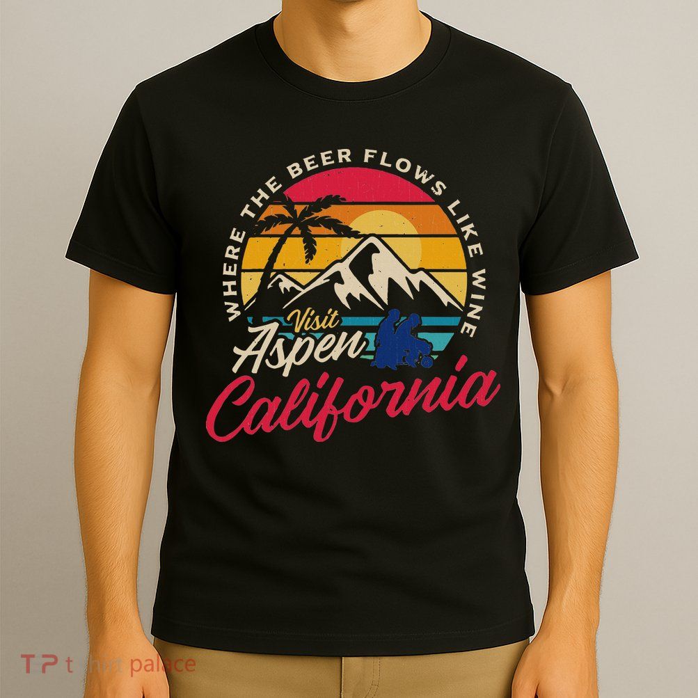 Vintage Visit Aspen California Dumb Dumber Spot Retro T-Shirt