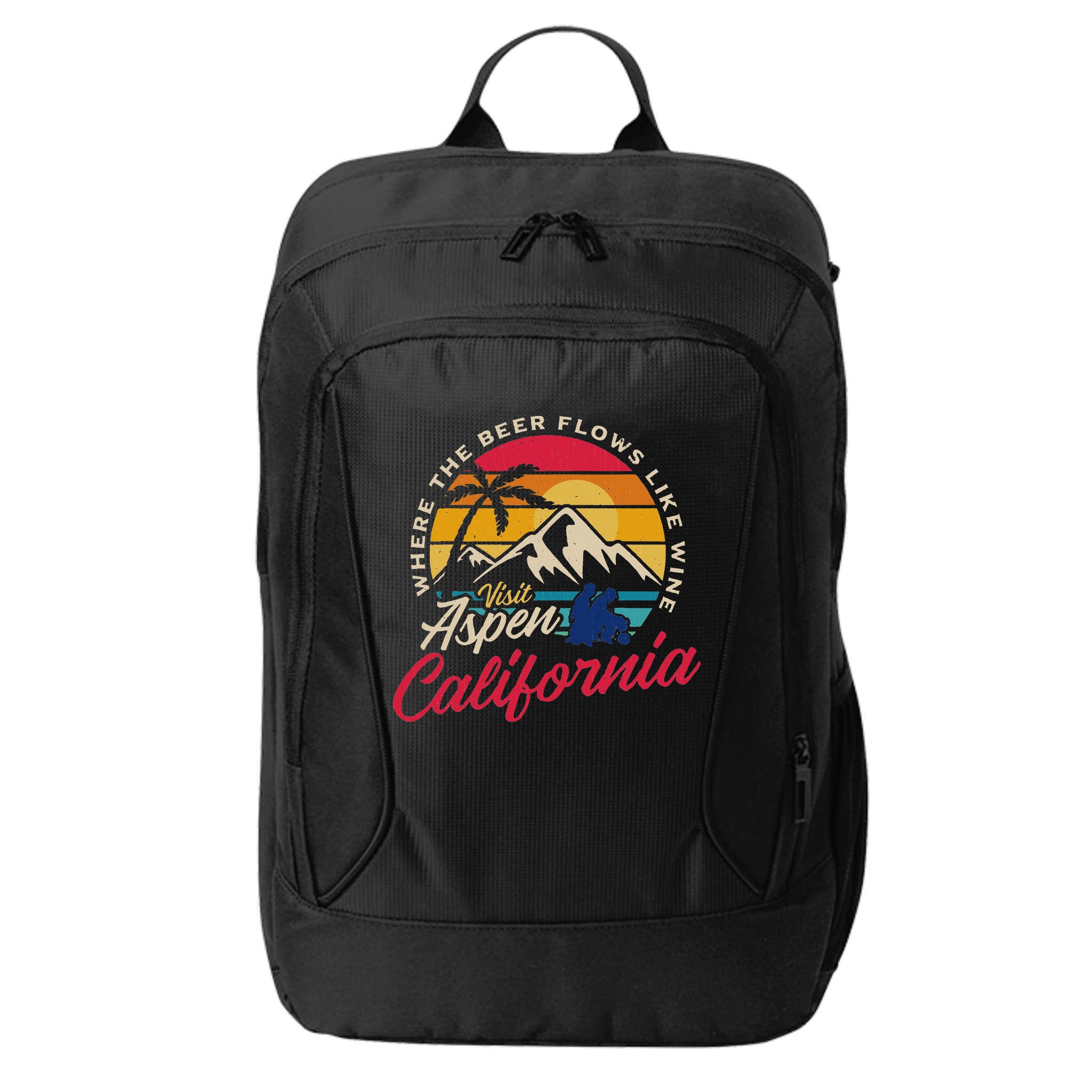 Vintage Visit Aspen California Dumb Dumber Spot Retro City Backpack