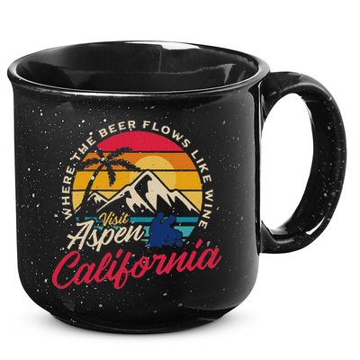 Vintage Visit Aspen California Dumb Dumber Spot Retro 15oz Campfire Ceramic Mug