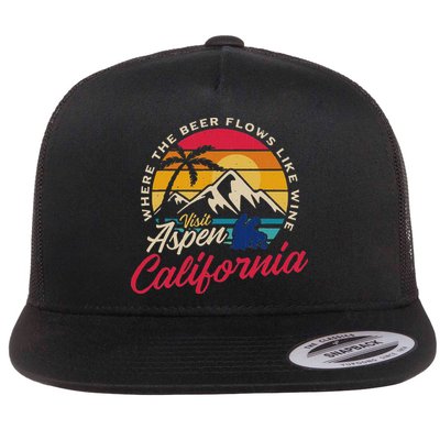 Vintage Visit Aspen California Dumb Dumber Spot Retro Flatbill Hat