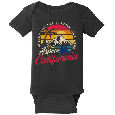 Vintage Visit Aspen California Dumb Dumber Spot Retro Baby Bodysuit