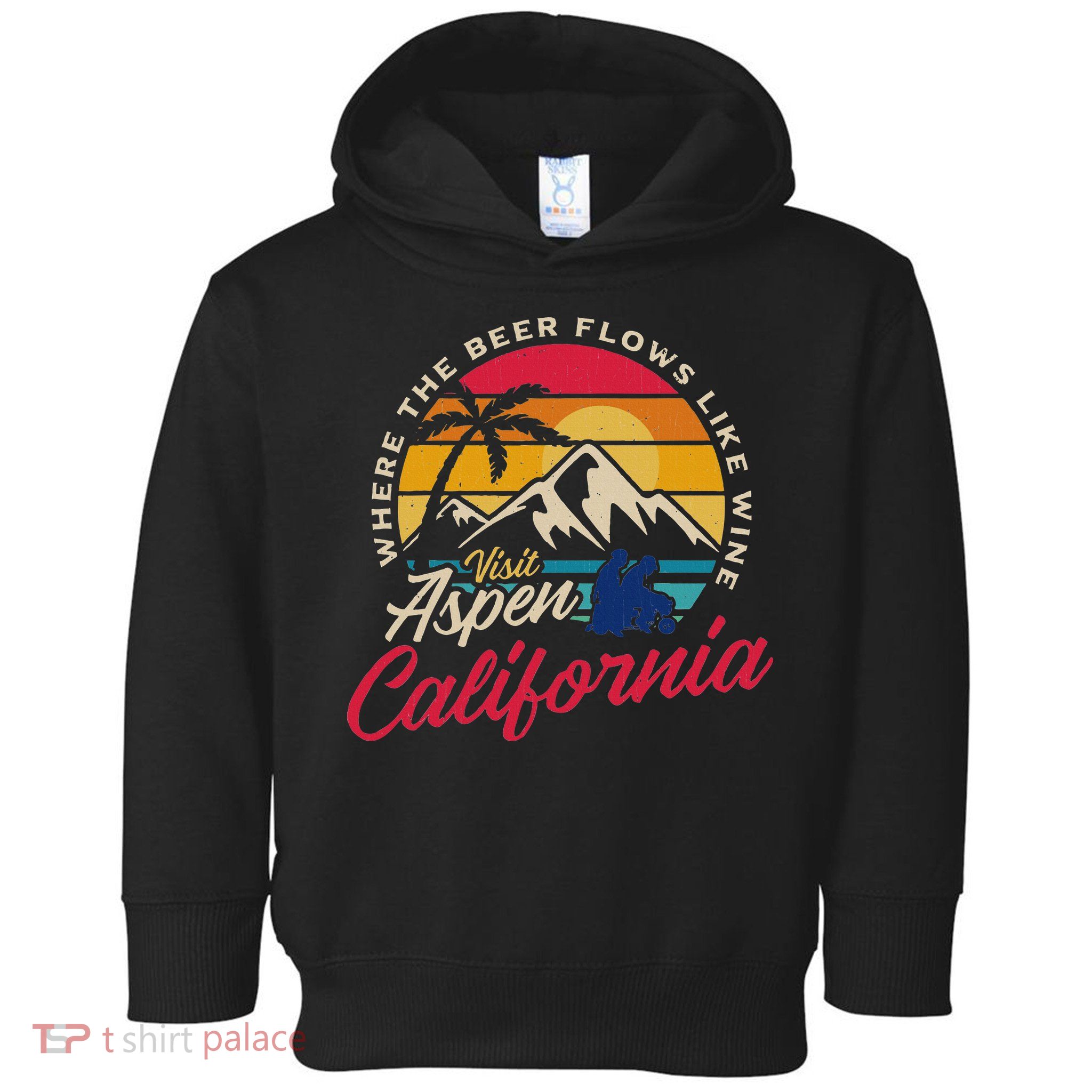 Vintage Visit Aspen California Dumb Dumber Spot Retro Toddler Hoodie