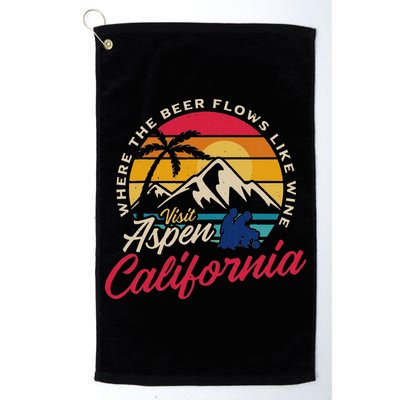 Vintage Visit Aspen California Dumb Dumber Spot Retro Golf Towel