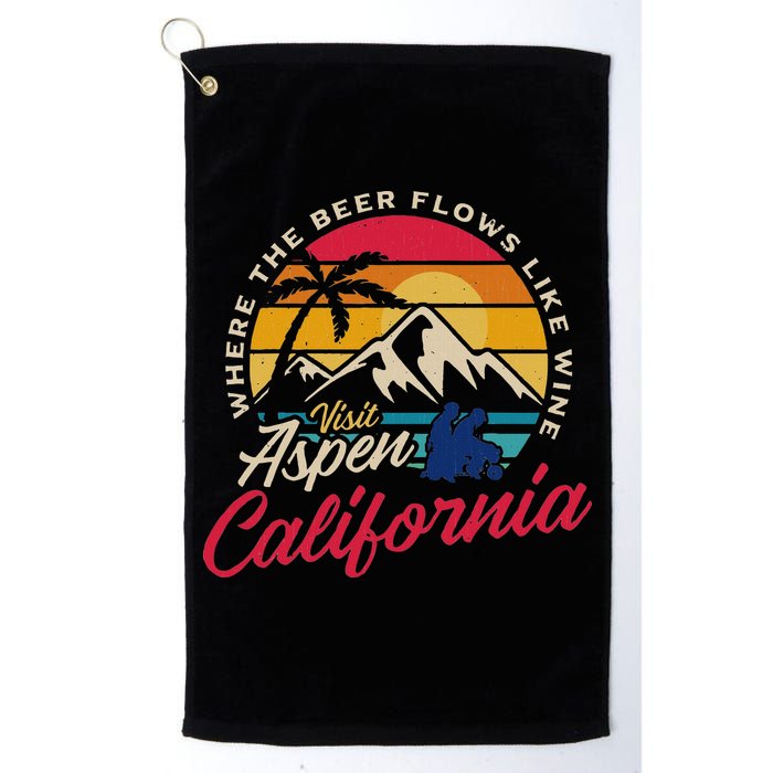 Vintage Visit Aspen California Dumb Dumber Spot Retro Golf Towel