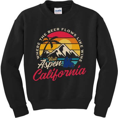 Vintage Visit Aspen California Dumb Dumber Spot Retro Kids Sweatshirt