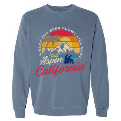 Vintage Visit Aspen California Dumb Dumber Spot Retro Garment-Dyed Sweatshirt