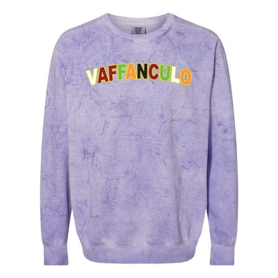 Vaffanculo Colorblast Crewneck Sweatshirt